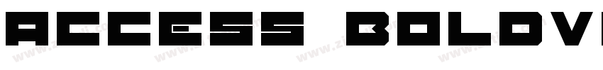 Access BoldVersion 1字体转换